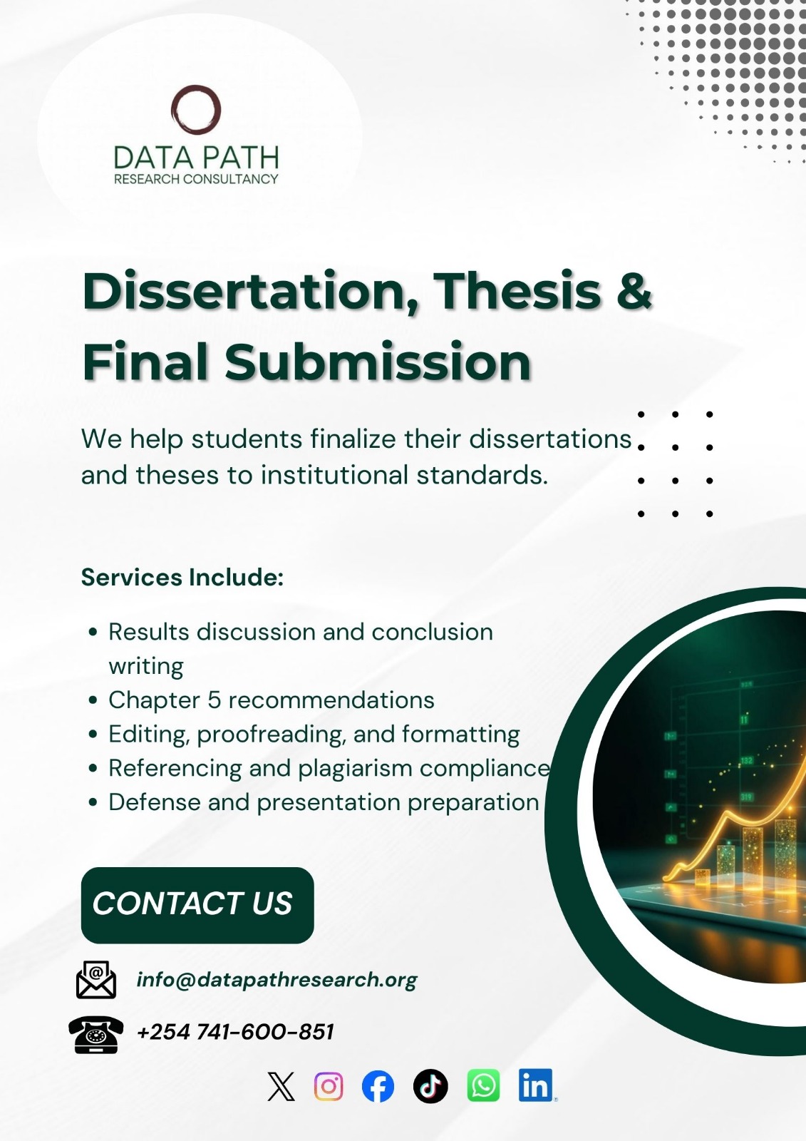 Dissertation, Thesis and Final Submission